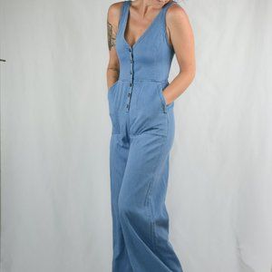 🌻SALE BCBGMaxazria Button Front Jumpsuit Size XS